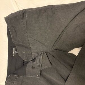 Express Editor Charcoal Dress Pant